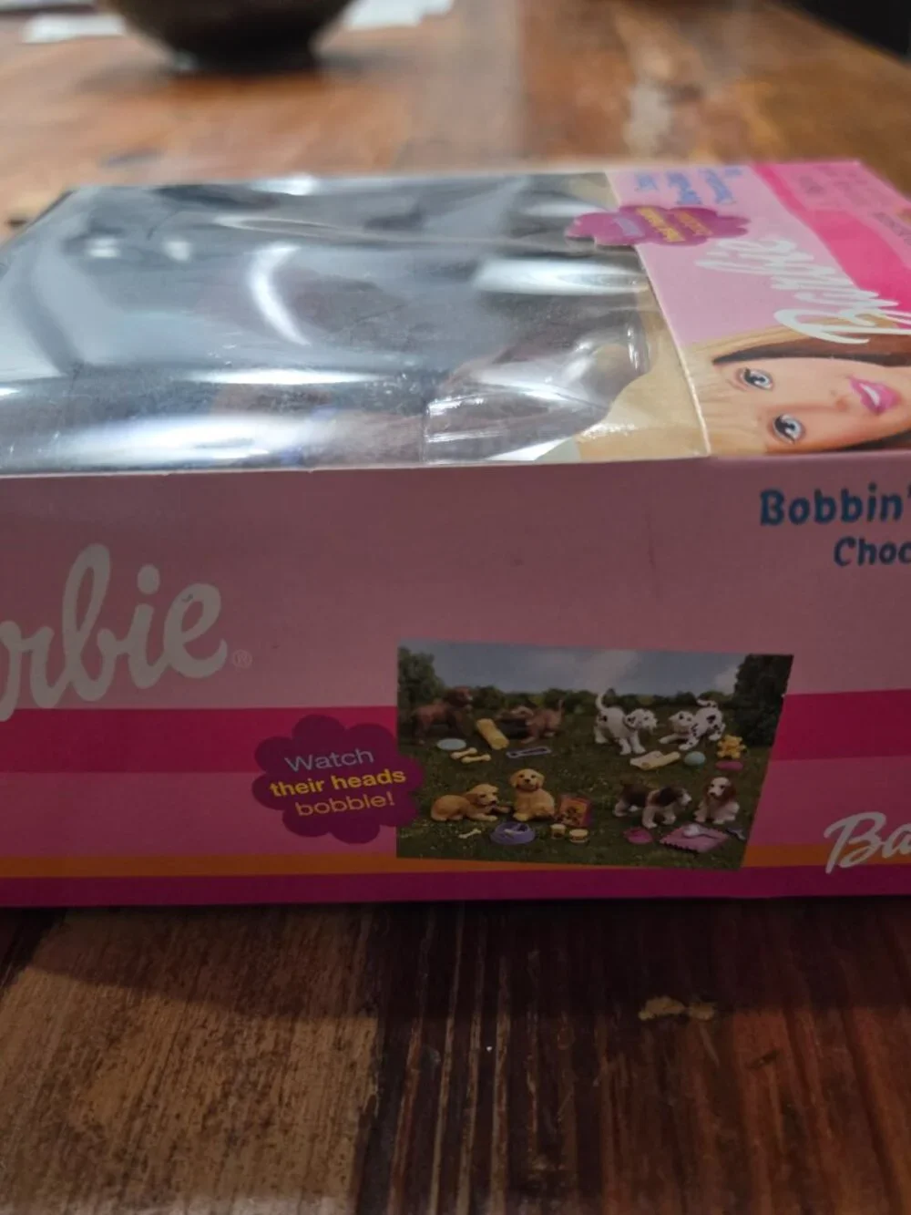 Mattel Barbie Bobbin' Bow-Wows Chocolate Lab Pups #67388 Bobble Heads New Sealed
